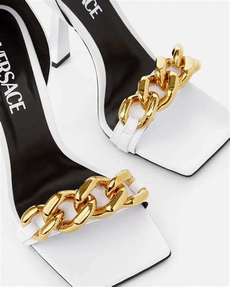 versace vintage sandals|Versace heel sandals.